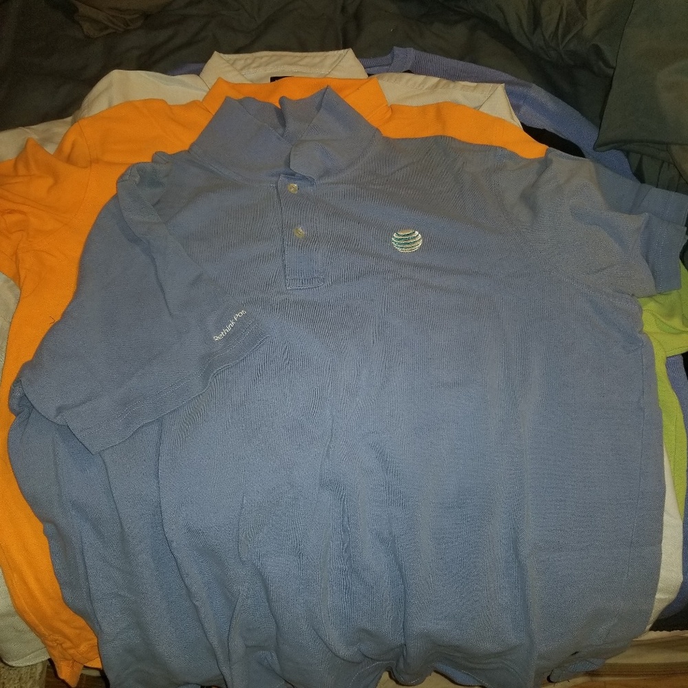Mens xl AT&T wireless work shirts